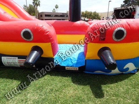 Pirate themed water slide rental Phoenix